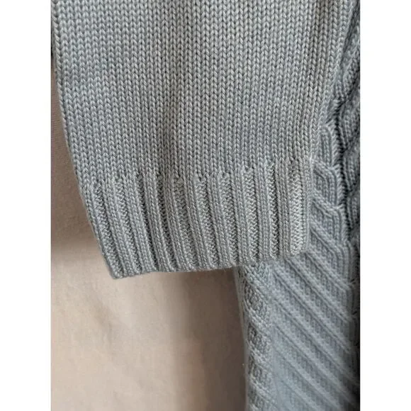 Calvin Klein Relaxed Cowl Neck Knit Sweater Blue Women's Size Large - Picture 10 of 15